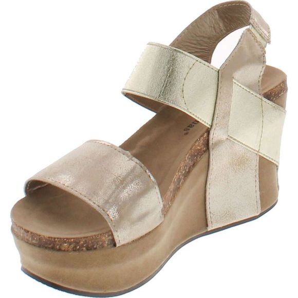 Pierre Dumas Hester-1 Gold Womens sandals 10 NEW - Picture 2 of 4